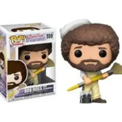 Bob Ross: The Joy of Painting Bob Ross With Big Paint Brush Funko Pop! Vinyl Figure