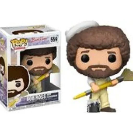 Bob Ross: The Joy of Painting Bob Ross With Big Paint Brush Funko Pop! Vinyl Figure