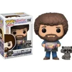 Bob Ross: The Joy of Painting Bob Ross With Raccoon Funko Pop! Vinyl Figure