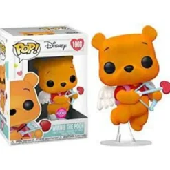 Disney Valentines Pooh Flocked Funko Pop! Vinyl Figure