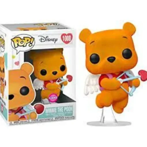 Disney Valentines Pooh Flocked Funko Pop! Vinyl Figure