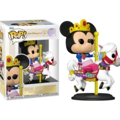 Disney World 50th Anniversary Minnie Mouse On Prince Charming Regal Carousel Funko Pop! Vinyl Figure