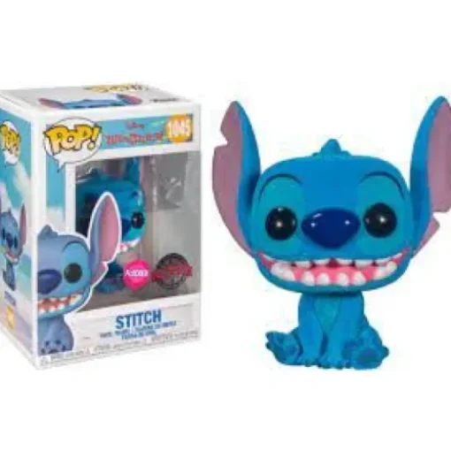 Lilo & Stitch Stitch Flocked Funko Pop! Vinyl Figure