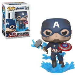 Marvel Avengers Endgame Captain America Flying with Mjolnir Funko Pop! Vinyl Figure