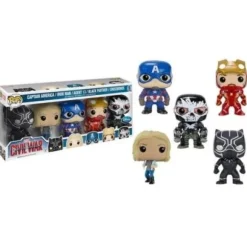 Marvel Captain America Civil War Captain America / Iron Man / Agent 13 / Black Panther / Crossbones Funko Pop! Vinyl Figure