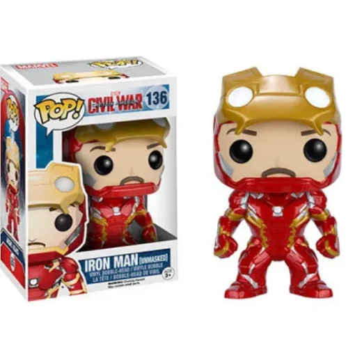 Marvel Captain America Civil War Iron Man Unmasked Funko Pop! Vinyl Figure