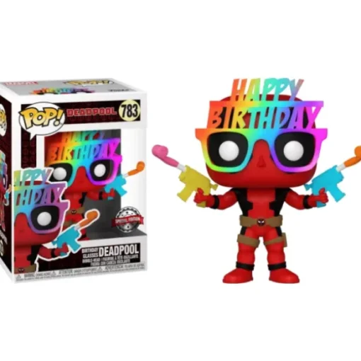 Marvel Deadpool Birthday Glasses Deadpool Funko Pop! Vinyl Figure