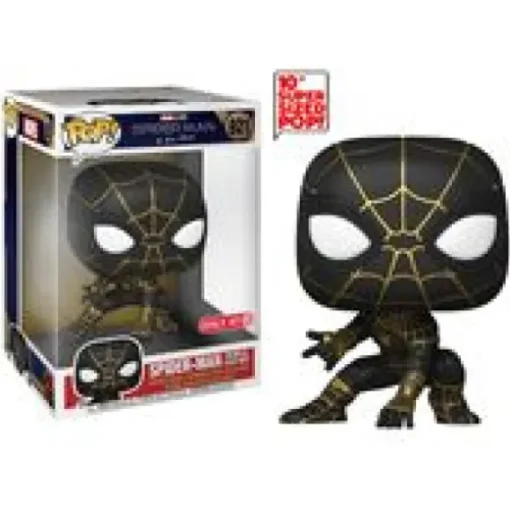 Marvel Spider-Man No Way Home Spider-Man Black and Gold Suit 10" Funko Pop! Vinyl Figure