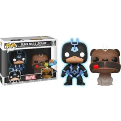 Marvel Universe Black Bolt & Lockjaw GITD Funko Pop! Vinyl Figure