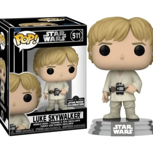 Star Wars Luke Skywalker ANH45 SIlver Base Exclusive Funko Pop! Vinyl Figure