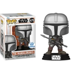 Star Wars The Mandalorian with Beskar Staff Exclusive Funko Pop! Vinyl Figure