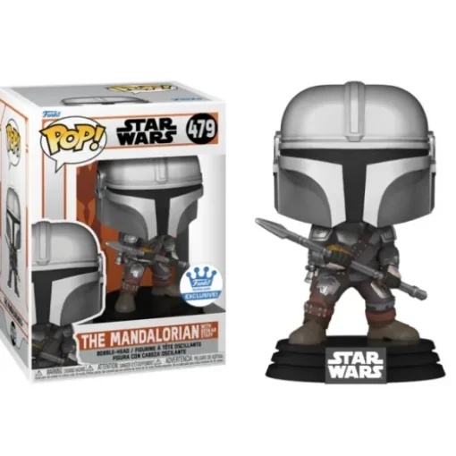 Star Wars The Mandalorian with Beskar Staff Exclusive Funko Pop! Vinyl Figure